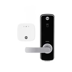 YALE UNITY ENTRANCE LOCK FIRE RATED SILVER WITH CONNECT PLUS HUB 2